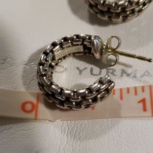 David Yurman Jewelry - David Yurman hoop earrings sterling silver David Yurman Jewelry - David Yurman hoop earrings sterling silver